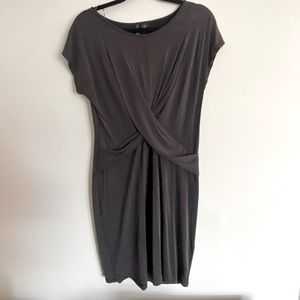 ❄️ Super soft charcoal dress with cross detail